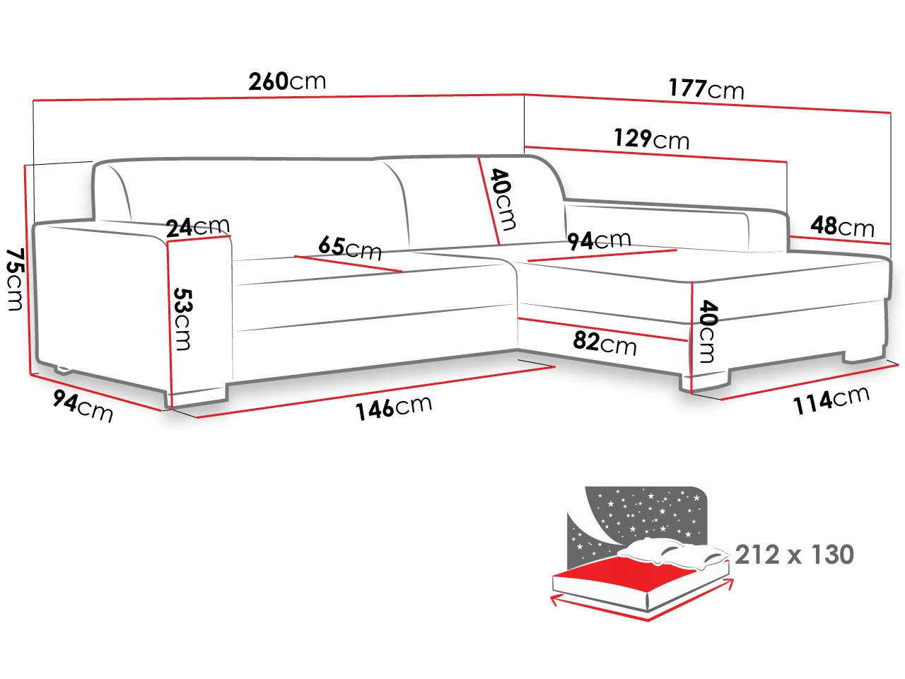 высота сиденья дивана от пола стандарт