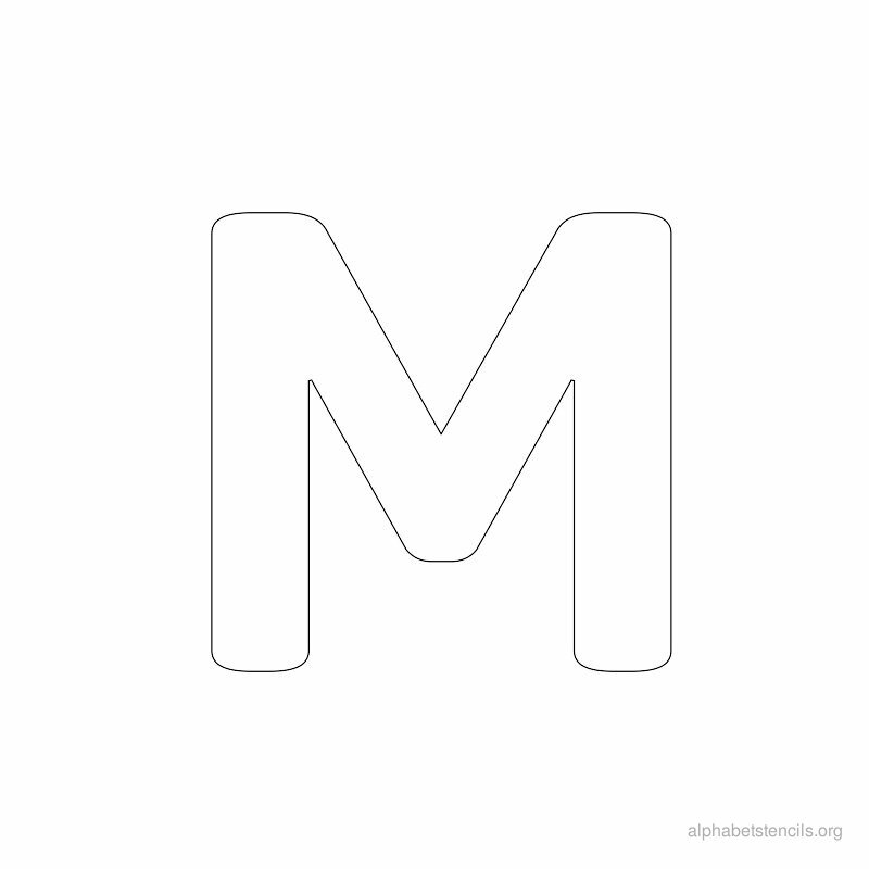 Напечатанная буква м
