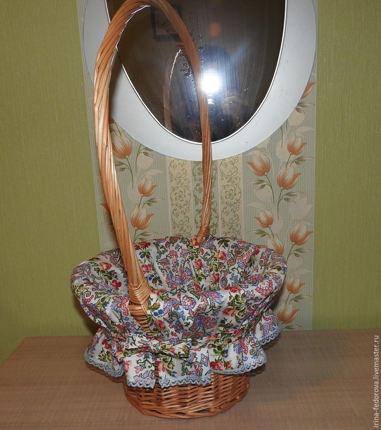 Простое решение, или Как украсить плетеную корзинку, фото № 17 Простое решение, или Как украсить плетеную корзинку, фото № 17