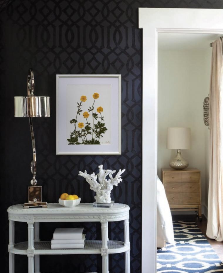 Осенний декор интерьера с помощью листьев, фото № 36