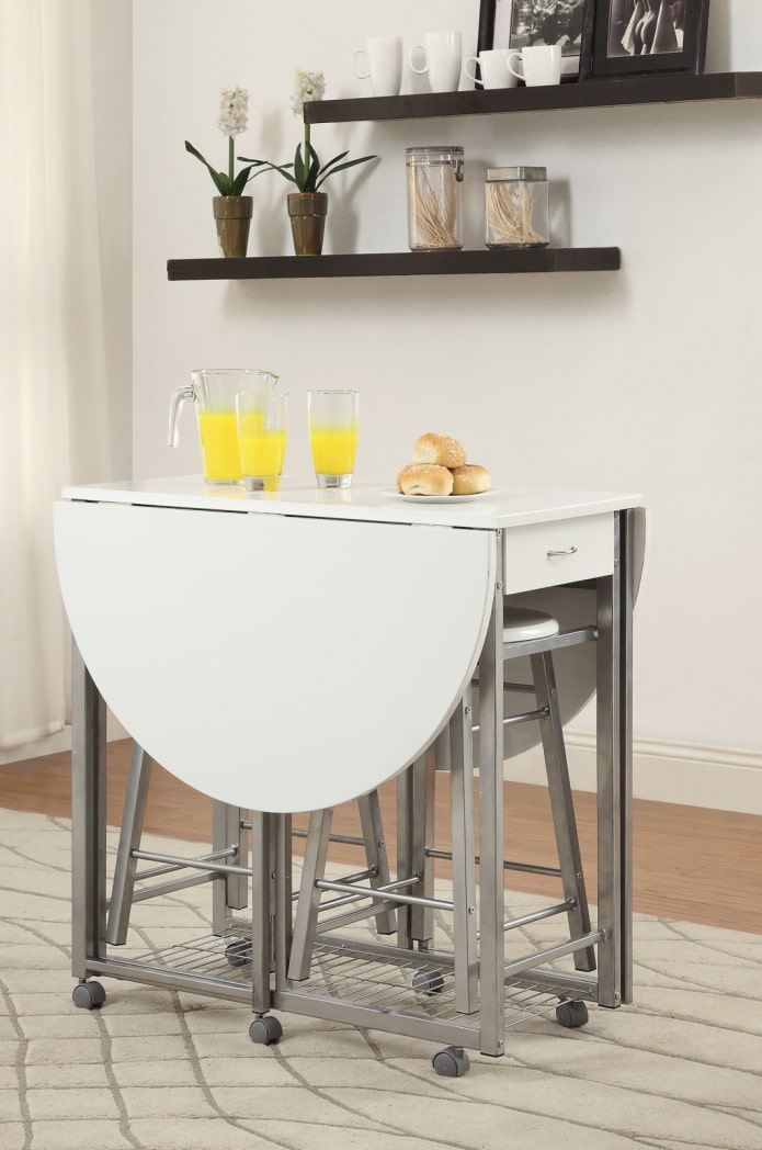 круглый складной стол на кухне круглый складной стол на кухне