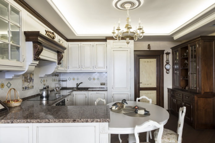 п-образный кухонный гарнитур со столом п-образный кухонный гарнитур со столом