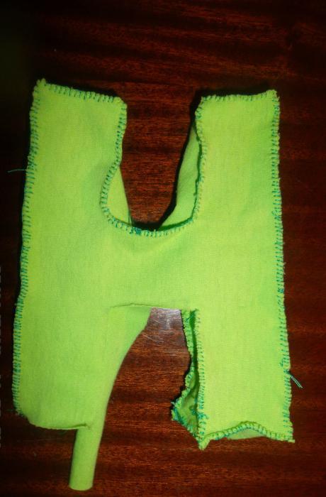 выкройки объемных букв из ткани