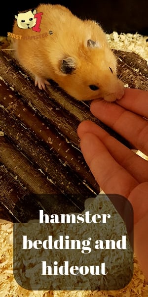 hamster bedding and hideout