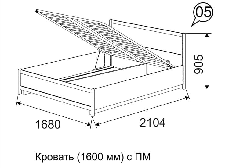 Ширина двуспальной кровати составляется из двух мест для каждого человека