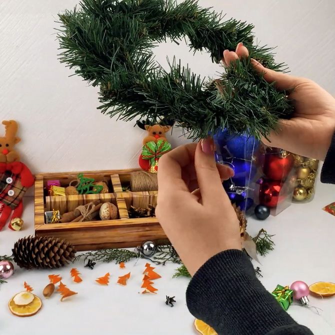 как сделать рождественский венок