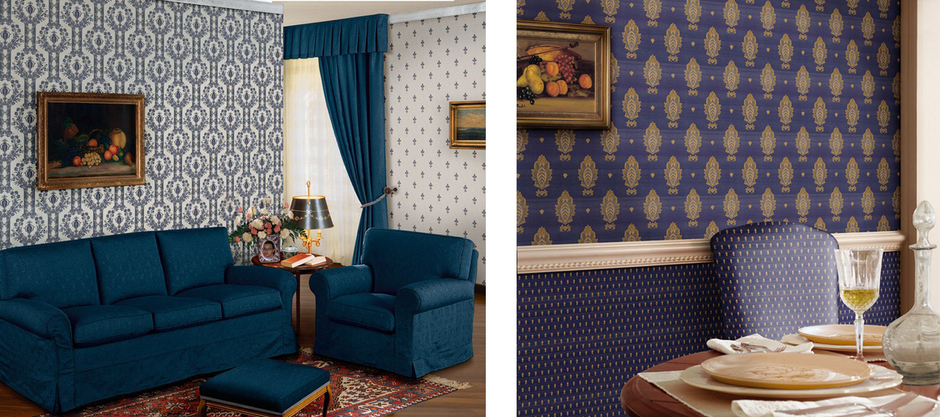 ткань на стенах