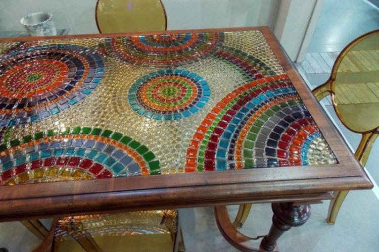 Декор старого стола своими руками - фото и идеи