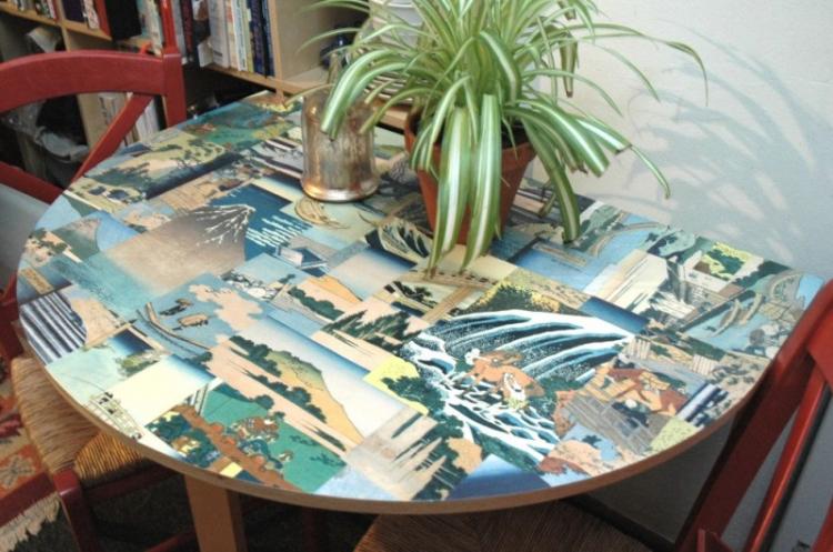 Декор старого стола своими руками - фото и идеи