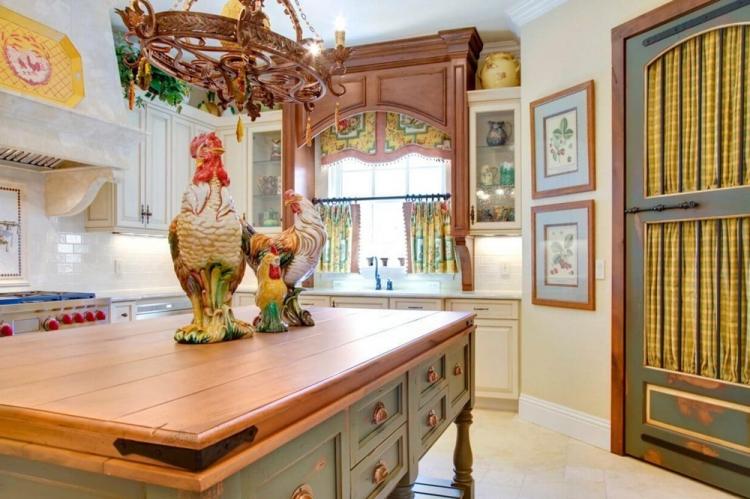 Декор и текстиль - Дизайн кухни в стиле прованс