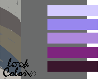сочетание цветов серый и фиолетовый