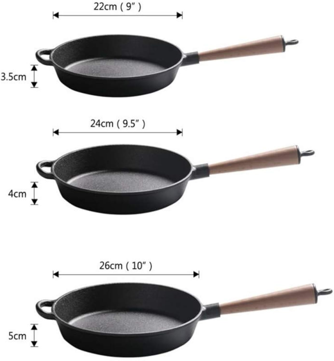 Диаметр сковороды. Сковорода Paderno Iron Pans 11716-26 26 см. Сковорода 24 см габариты. Сковородки размером 24см. Размер сковороды.