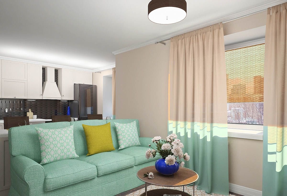 Мятный диван