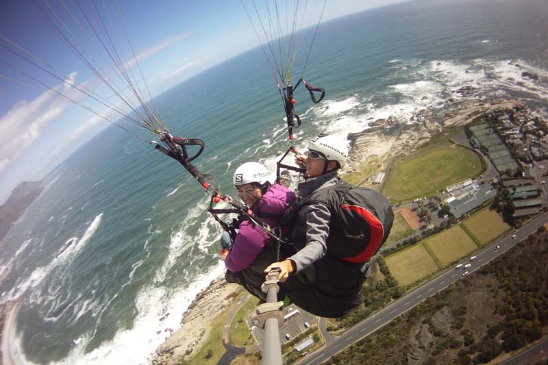 Celes Paragliding in Cape Town, off Lion