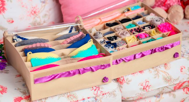 Коробки для хранения вещей из картона, бумаги, ткани сделанные своими руками