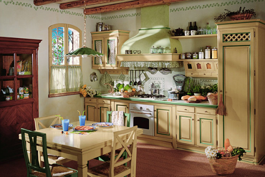 Кухонная мебель в стиле прованс Italia Laccata