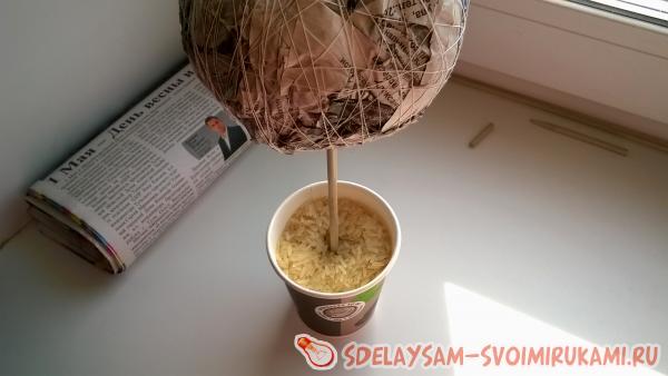 изготовить каркас для дерева