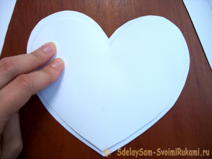 Коробочка в форме сердца своими руками