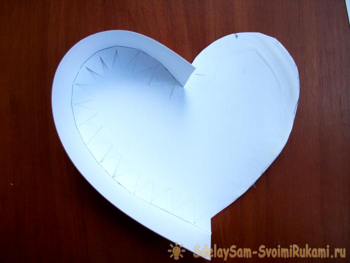 Коробочка в форме сердца своими руками