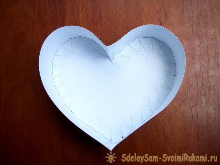 Коробочка в форме сердца своими руками