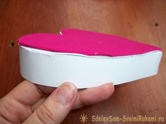 Коробочка в форме сердца своими руками