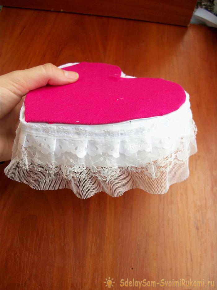 Коробочка в форме сердца своими руками