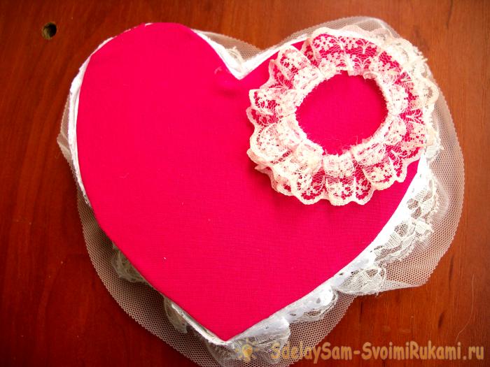 Коробочка в форме сердца своими руками