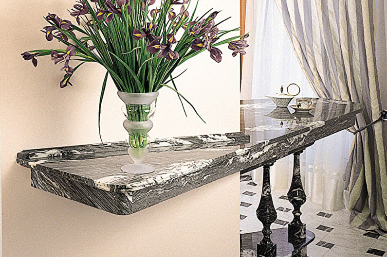 Барная стойка для кухни из натурального камня