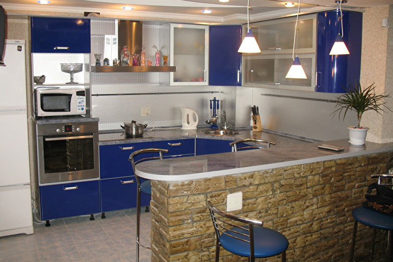 Барная стойка для кухни - фото