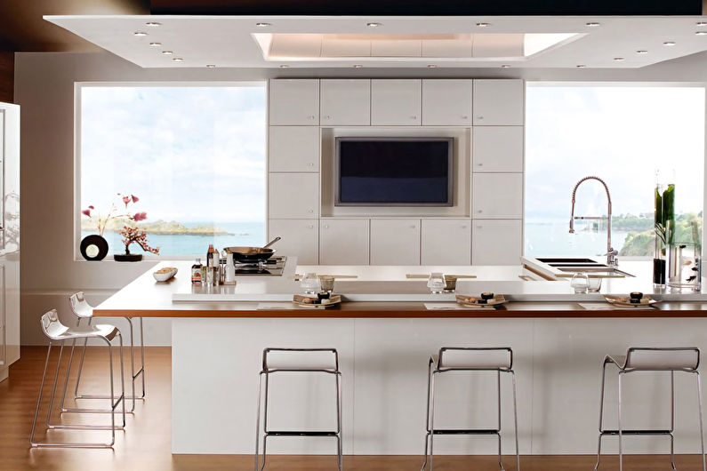 Барная стойка для кухни - фото