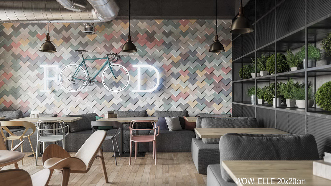 Кухонный фартук из керамической плитки