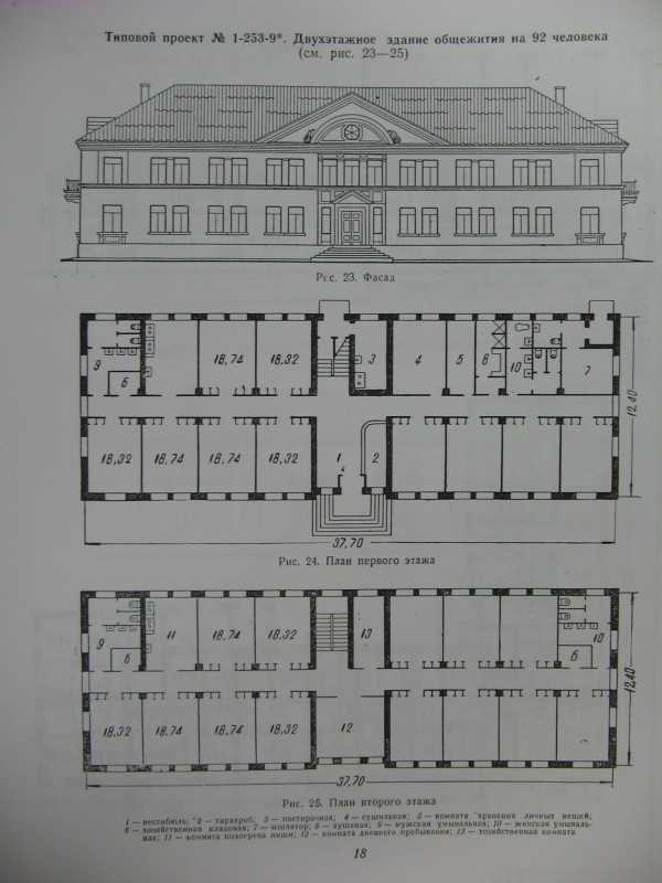 Типовые проекты общежитий ссср